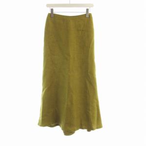 フレアスカート マキシ ロング 63-90 黄 イエロー GBHDV-14390