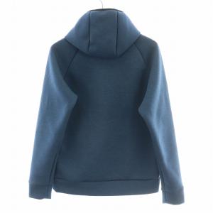 THE NORTH FACE テックエアースウェットフーディ プルオーバーパーカー 長袖 エンボスロゴ ストレッチ S 青 ブルー NT62382