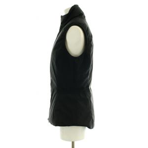 Chacott ファッションベスト スタンドカラージャケット 中綿 アウター ジップアップ L 黒 ブラック タグ付き