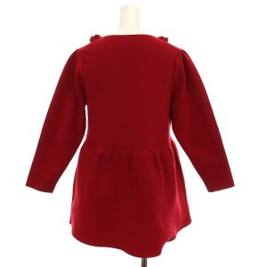 M'S GRACY フリルニットチュニック 長袖 38 赤 SG-418703
