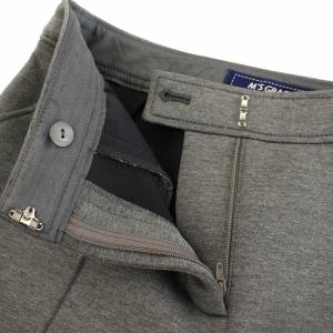 M'S GRACY ボンディングパンツ ジップフライ ストレッチ 裾パール 38 グレー MG-316510 /YT