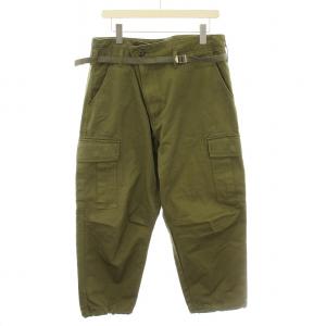 AD2022 23SS 綿ウエポン製品染カーゴパンツ S カーキ HK-P021