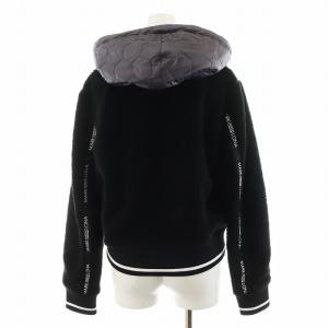 MARK&LONA キルティングジャケット 40 ブラック パープル MLW-18W-D06