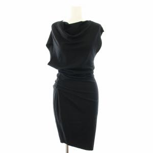 ニットワンピース 変形 XS ブラック 16-7105001