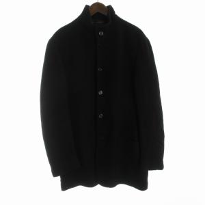 スタンドカラーコート ミドル 42 黒 ブラック 2000003 /RO