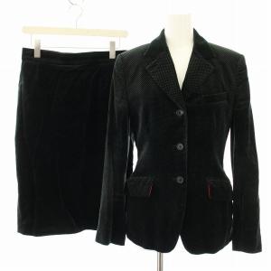 ウーマン WOMEN スーツ セットアップ 上下 テーラードジャケット シングル スカート ひざ丈 フレア