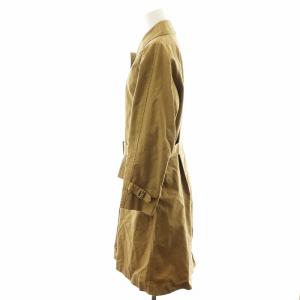 MHL. ステンカラーコート ロング丈 コットン アウター 1 茶 ブラウン 595-0110501