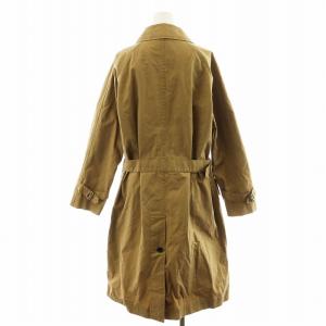 MHL. ステンカラーコート ロング丈 コットン アウター 1 茶 ブラウン 595-0110501