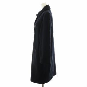 MHL. ステンカラーコート ロング丈 ウール アウター 1 黒 ブラック 595-6210508 /AN31
