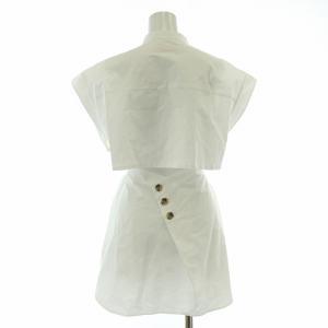 AKIRANAKA Rosie sleeveless shirt ロージーノースリーブシャツ ブラウス バンドカラー リボン