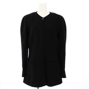 97A ヴィンテージ ノーカラージャケット ココマークスライダー 40 ブラック