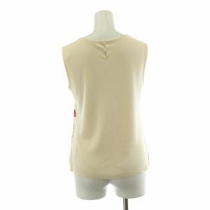 Harrods ニット カットソー ノースリーブ 花柄 絹 シルク100% マルチカラー 10312051