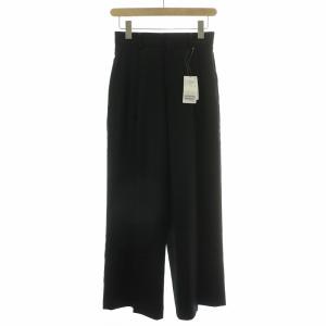 AP STUDIO 23SS ミニマルサテンパンツ 34 ブラック 23030586824010