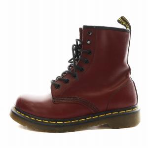 8ホールブーツ ショートブーツ レースアップ レザー UK5 赤 レッド 11821 /AN7 D