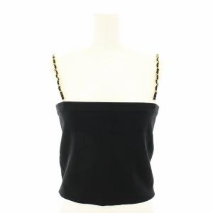 ドゥーズィエムクラス Deuxieme Classe取扱 23SS チェーンキャミソール ビスチェ 2way 黒 ブラック