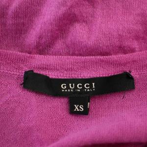 GUCCI 半袖 ニット カシミヤ 154753-28293 カットソー XS ピンク