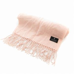 LANVIN COLLECTION マフラー ストール カシミア100% フリンジ ピンク /EA