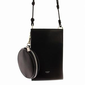 ショルダーバッグ ミニバッグ コインケース付き ポーチ 黒 ブラック /G