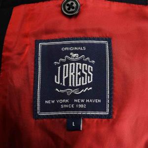 J.PRESS メルトン ピーコート Pコート ウール アウター L 紺 ネイビー COOVKW0001 /AN42