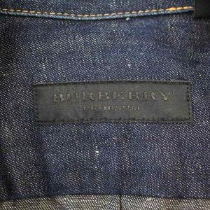 BURBERRY PRORSUM オープンカラー デニムシャツ 半袖 シャツ 15(1/2) インディゴ