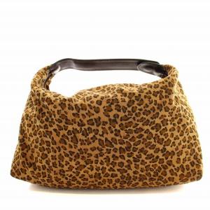 BOTTEGA VENETA ポーチ レオパード ヒョウ柄 化粧ポーチ 茶 ブラウン