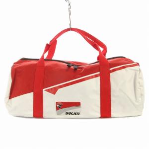 ドゥカティ Ducati ボストンバッグ ショルダー 2WAY 旅行かばん 赤 レッド 白 ホワイト /EA