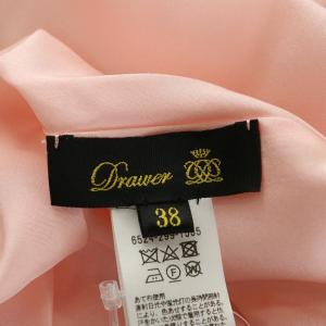 Drawer フレアスカート ギャザー 花柄 38 ピンク