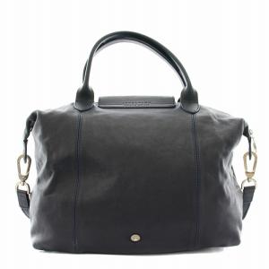 ロンシャン ル プリアージュ®フィレ L ショルダーバッグ ネイビー