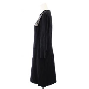 美品 ALEXANDER MQUEEN ワンピース フロントジップ 40 黒 Alexander McQueen アレキサンダーマックイーン ウエストジップ