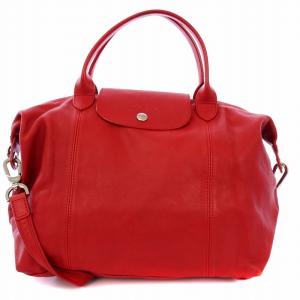 ル プリアージュ キュイール トートバッグ ハンドバッグ ショルダーバッグ 2WAY レザー レッド 1515737045