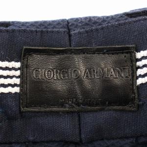 GIORGIO ARMANI スラックス パンツ RSP14W 鹿の子 48 ネイビー 紺