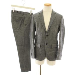 スーツ シングル オベルカンフ Oberkampfサキソニー2ボタンジャケット パンツ 46 グレー /YT