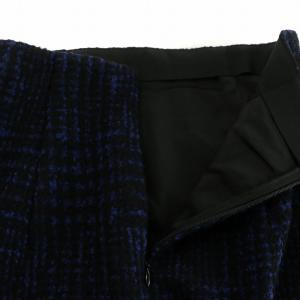 M-Premier タイトスカート ツイード ロング 36 ブラック ネイビー A436-005 /NQ