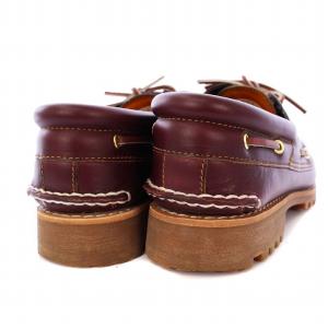 Timberland 3 EYELET CLASSIC RUGSOLE デッキシューズ レザー UK9 ブラウン 50009