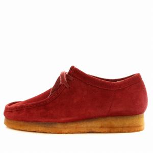 Clarks WALLABEE BOOT 11826 ワラビー ブーツ スエード UK9.5 27.5cm 赤 レッド