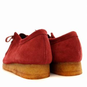 Clarks WALLABEE BOOT 11826 ワラビー ブーツ スエード UK9.5 27.5cm 赤 レッド