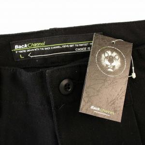 Back Channel ウール タックパンツ 2322661 パンツ L 黒 ブラック /G