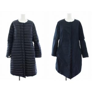 CUBE リバーシブルダウンコート ネイビー