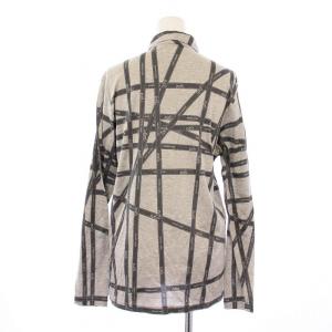 HERMES マルジェラ期 シャツ ブラウス 長袖 ボルデュック リボン M グレー