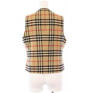 burberrys ヴィンテージ ベスト ノバチェック 11AB2 ベージュ FY001-201