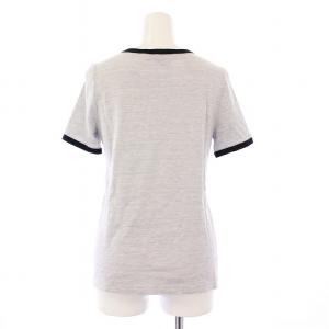 LOUIS VUITTON ヘンリーネックTシャツ カットソー 半袖 ロゴ M グレー RW091A WOTS 12VCA
