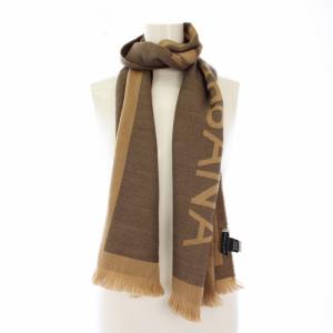 DOLCE&GABBANA マフラー ストール ウール ロゴ ベージュ /TK D