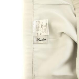 Leilian 1800081 タイトスカート ひざ丈 ストレッチ 大きいサイズ 13+ ライトグレー