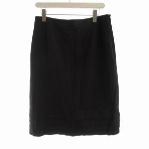 タイトスカート ひざ丈 フレア 13+ ダークブラウン /RO