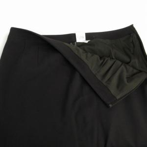 Leilian タイトスカート ひざ丈 フレア 13+ ダークブラウン /RO