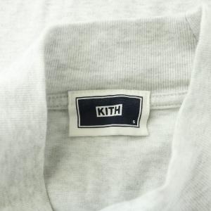 KITH NYC Tシャツ ロンT 長袖 クルーネック ロゴ ストレッチ S グレー /BB