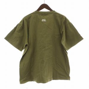 WIND AND SEA サムライチャンプルー Tシャツ 半袖 クルーネック ロゴ プリント L カーキ /BB