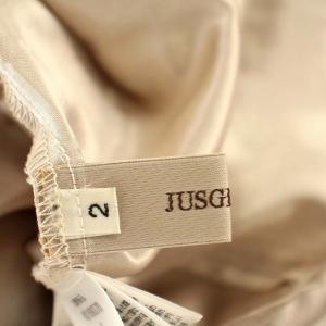 JUSGLITTY 22SS エアリー刺繍スカートドッキングワンピース 42169370 リブニット レース ワンピース 花柄