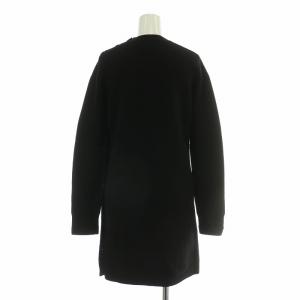 HERMES ニットワンピース ウール シルク混 34 ブラック