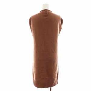 HERMES ニットワンピース Hロゴ カシミヤ 34 ピンクベージュ